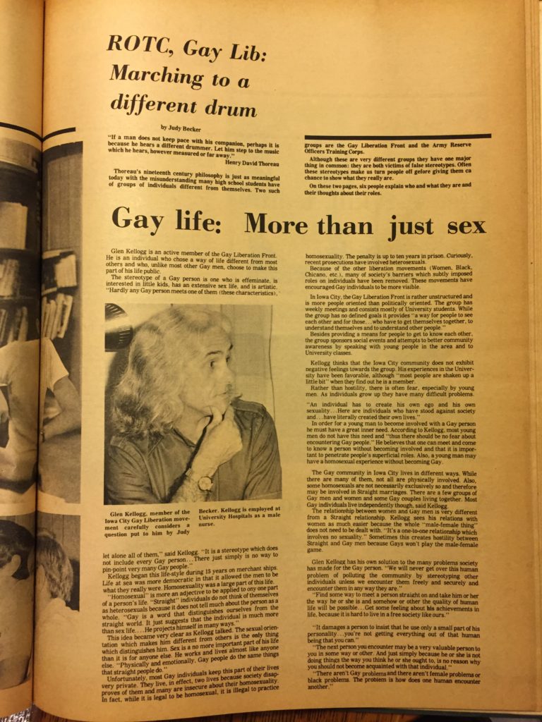Story on Gay Liberation